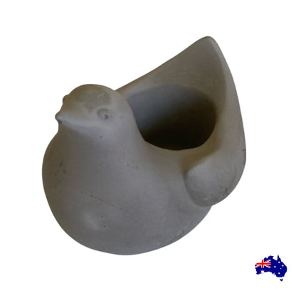 Bird Birdie Tealight Candle Holder Aussie Handmade Concrete