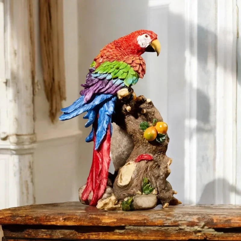 Macaw Parrot Colourful Ornament - The Renmy Store Homewares & Gifts 