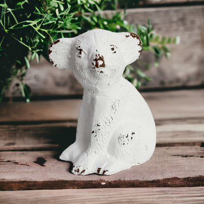 Koala Cast Iron Metal Rustic White - The Renmy Store Homewares & Gifts 