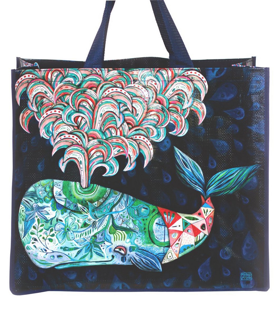Whale Shopping Beach Bag - The Renmy Store Homewares & Gifts 