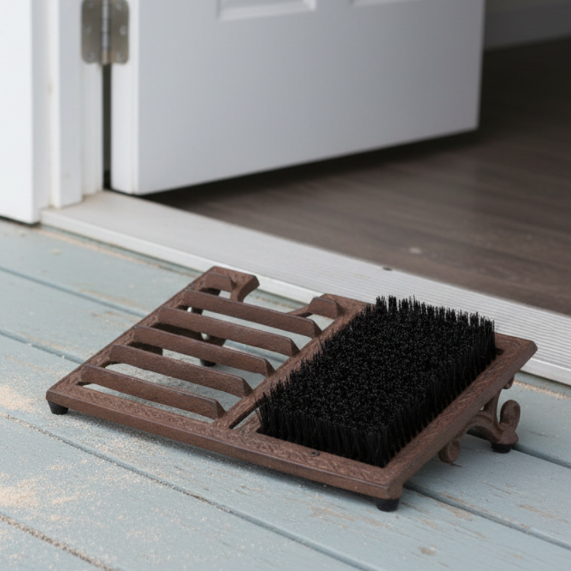 Cast Iron Boot Brush Scraper - Modern Coastal Farmhouse