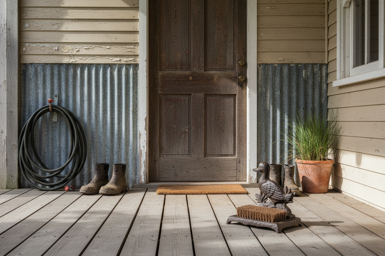 Cast Iron Duck Boot Brush - Farmhouse Boot Cleaner