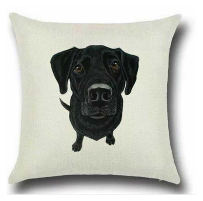 Cushion Cover Pillow Dog Black - The Renmy Store Homewares & Gifts 