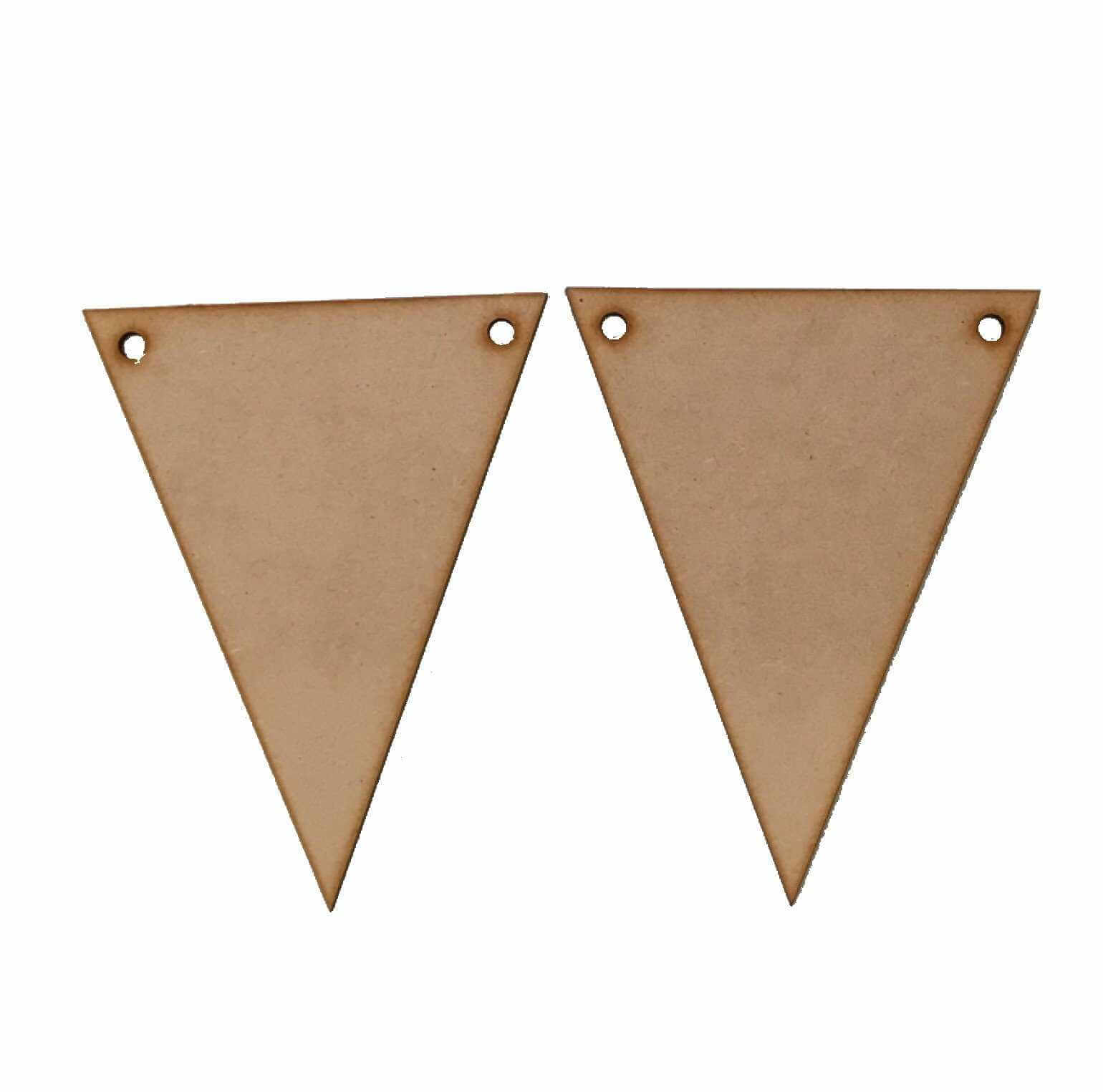 Bunting Flag Triangle MDF Shape DIY Raw Cut Out Art Craft Decor - The Renmy Store Homewares & Gifts 