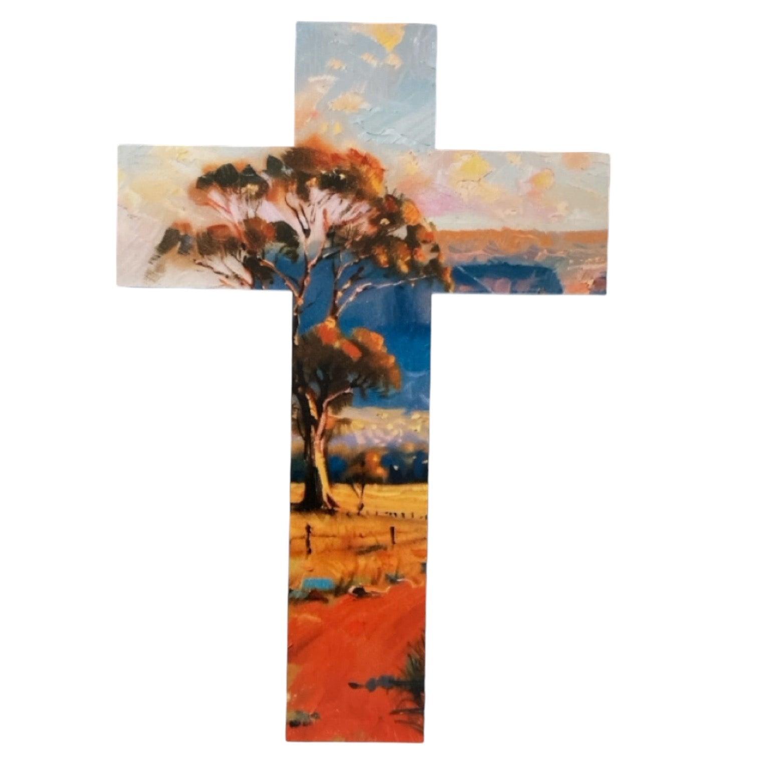 Cross Australian Country Home Garden Wall Decoration - The Renmy Store Homewares & Gifts 