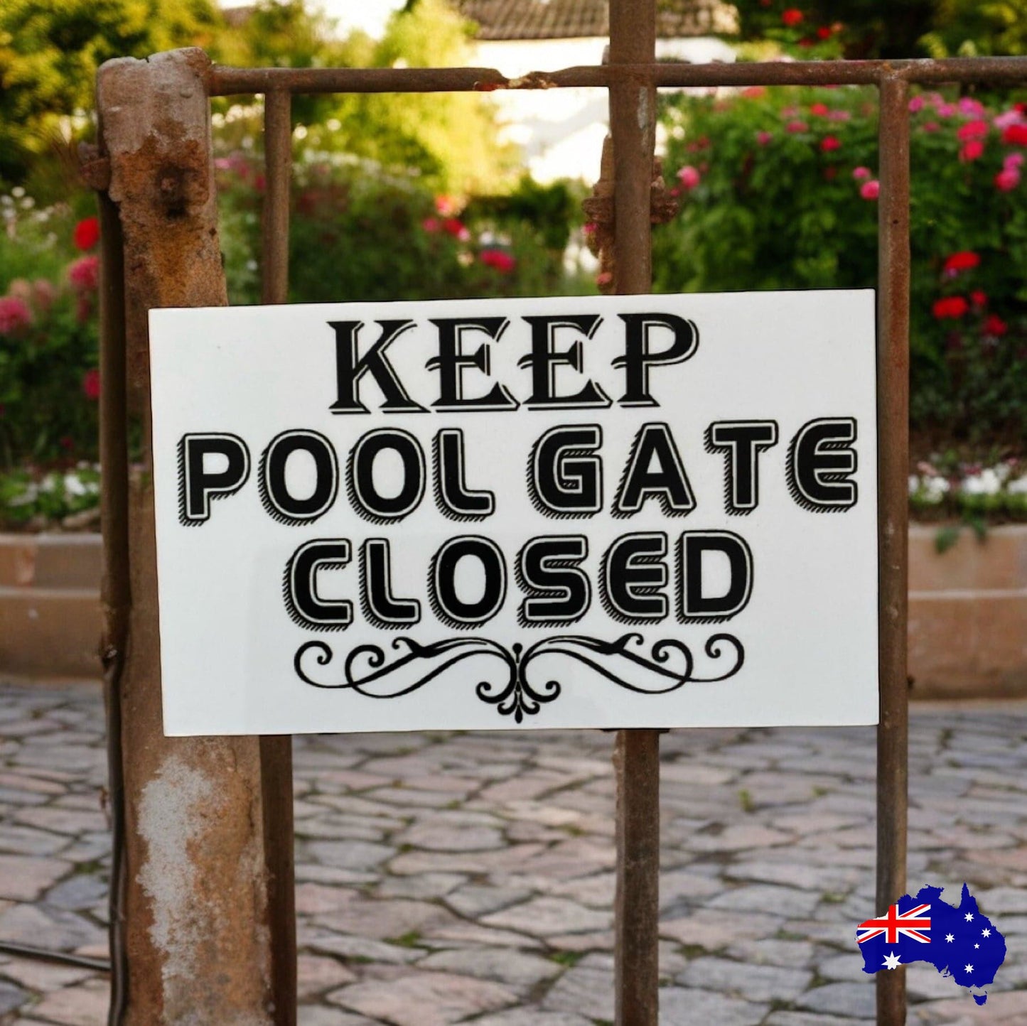 Keep Pool Gate Closed Sign - The Renmy Store Homewares & Gifts 