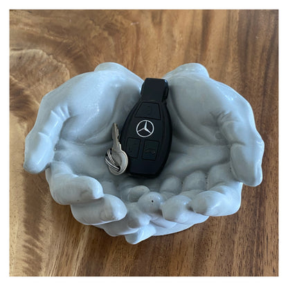 Hands Planter Pot Keys Money Candle Handmade Concrete Decor