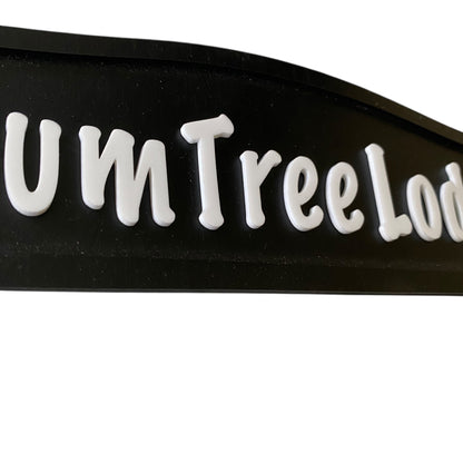 Custom Timber Sign - Personalised Gum Tree Lodge - Australian Made
