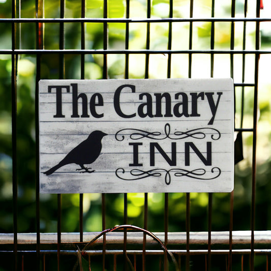 The Canary Bird Inn Bird Sign - The Renmy Store Homewares & Gifts 
