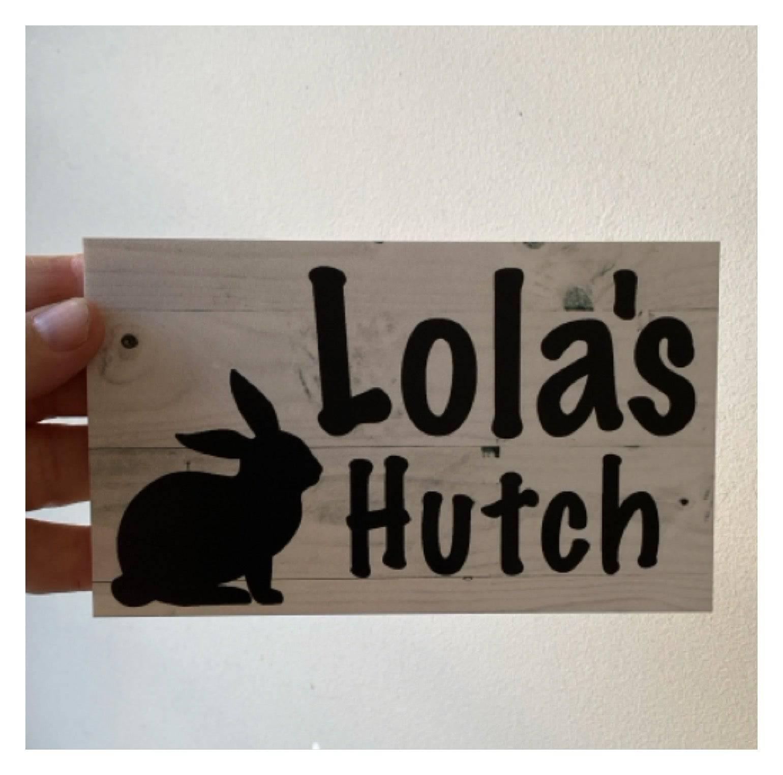 Rabbit Bunny Custom Personalised Sign - The Renmy Store Homewares & Gifts 