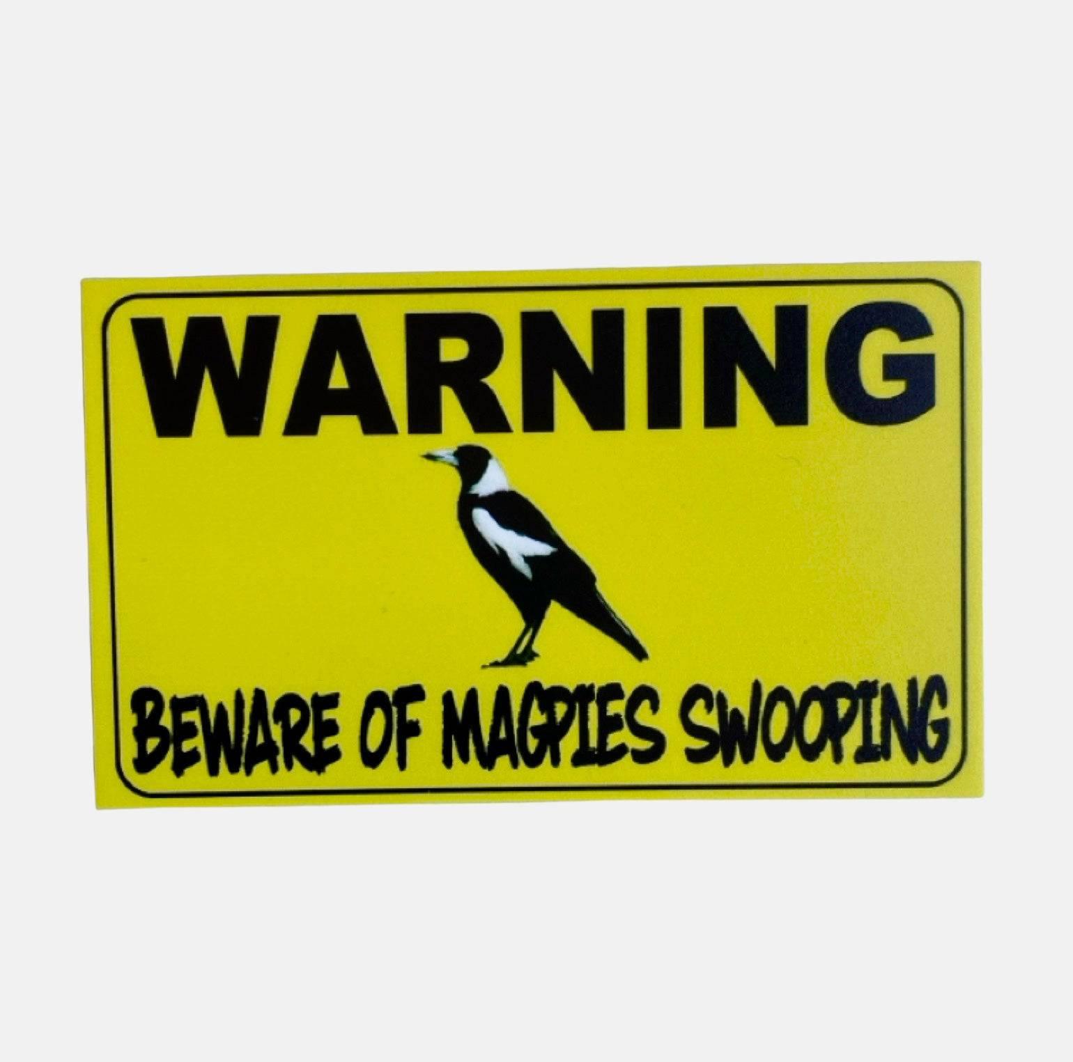 Warning Beware Of Magpies Swooping Sign - The Renmy Store Homewares & Gifts 