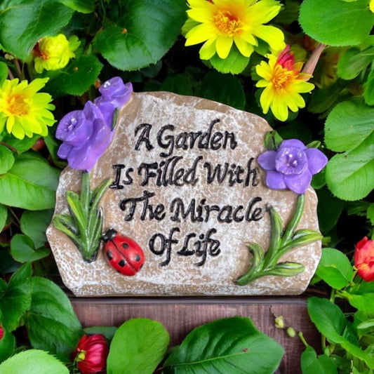 Garden Stone Rock Gardeners Miracle Ornament