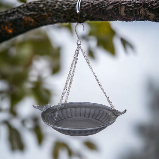 Bird Feeder Hanging Rustic Grey Cottage - The Renmy Store Homewares & Gifts 