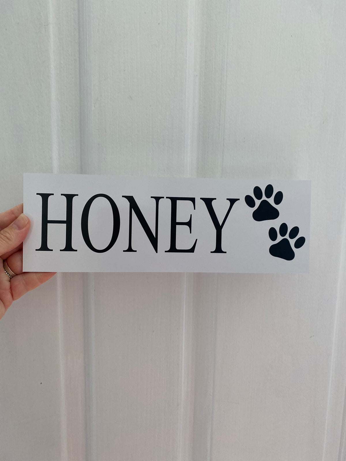 Paw Pet Sign - Personalised Cat Dog - Australian Made