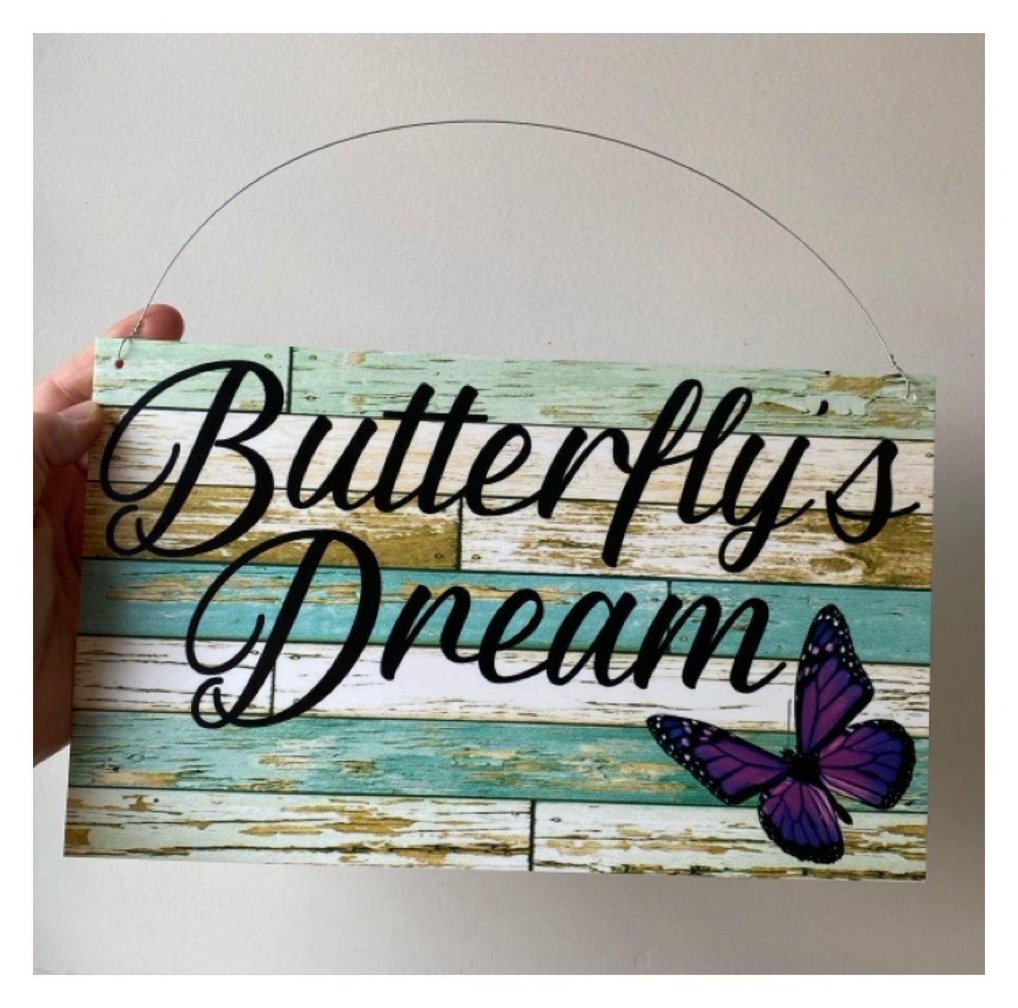 Butterfly Garden Custom Personalised Sign