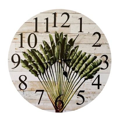 Clock Wall Fan Palm Tree Beach Coastal Aussie Made