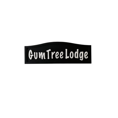 Custom Timber Sign - Personalised Gum Tree Lodge - Australian Made