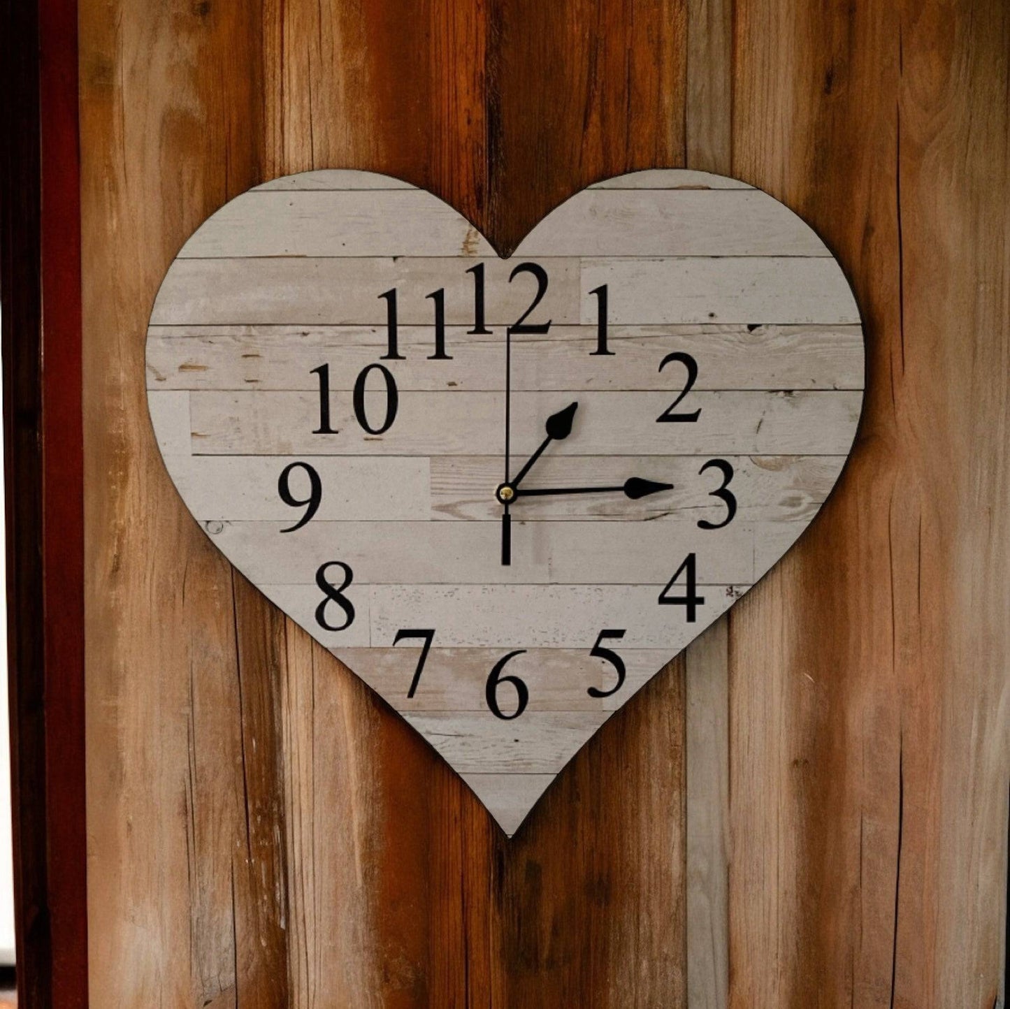 Clock Wall Heart Love Coast to Country Aussie Made - The Renmy Store Homewares & Gifts 