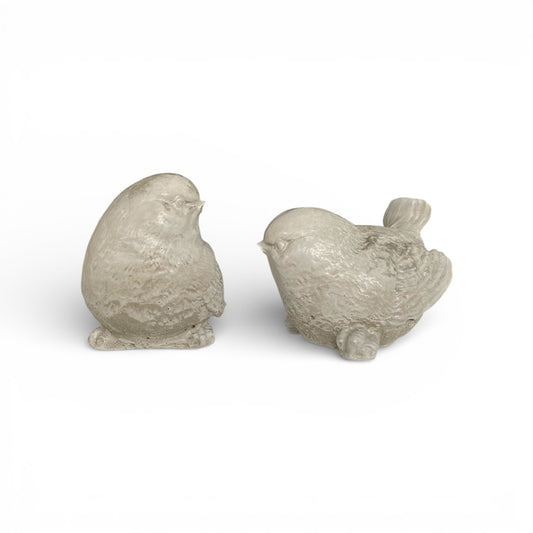 Concrete Little Birds Sparrow Ornament - Handmade Aussie Garden Decor