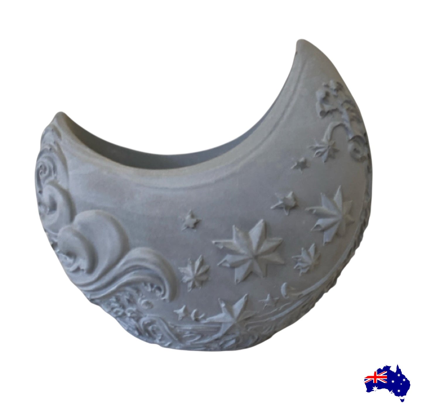 Planter Pot Moon Aussie Handmade Concrete