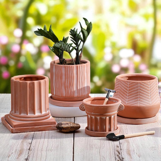 Planter Pot Garden Terracotta Pottery Clay Range