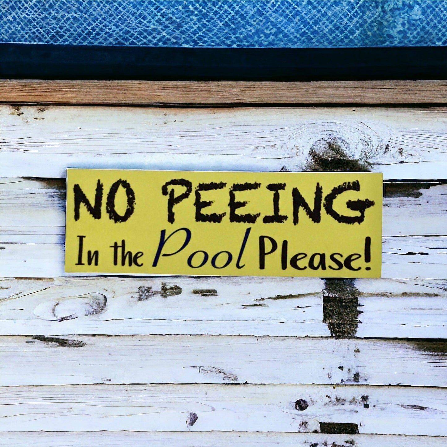 No Peeing In The Pool Sign - The Renmy Store Homewares & Gifts 