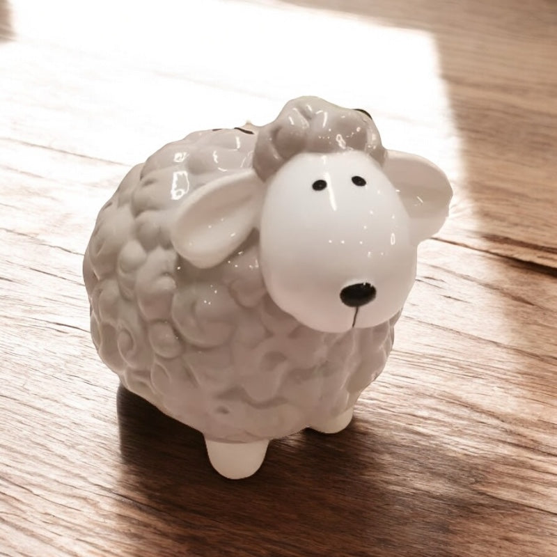 Sheep Ewe Money Box Piggy Bank Savings Ornament