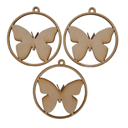 Butterfly Butterflies MDF Timber DIY Raw - The Renmy Store Homewares & Gifts 