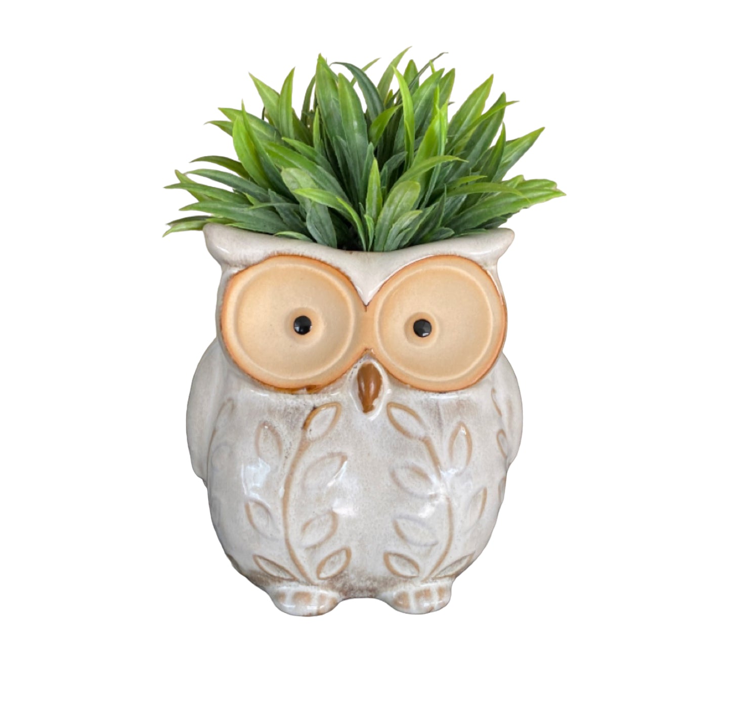 Plant Pot Planter Owl Natural Bird
