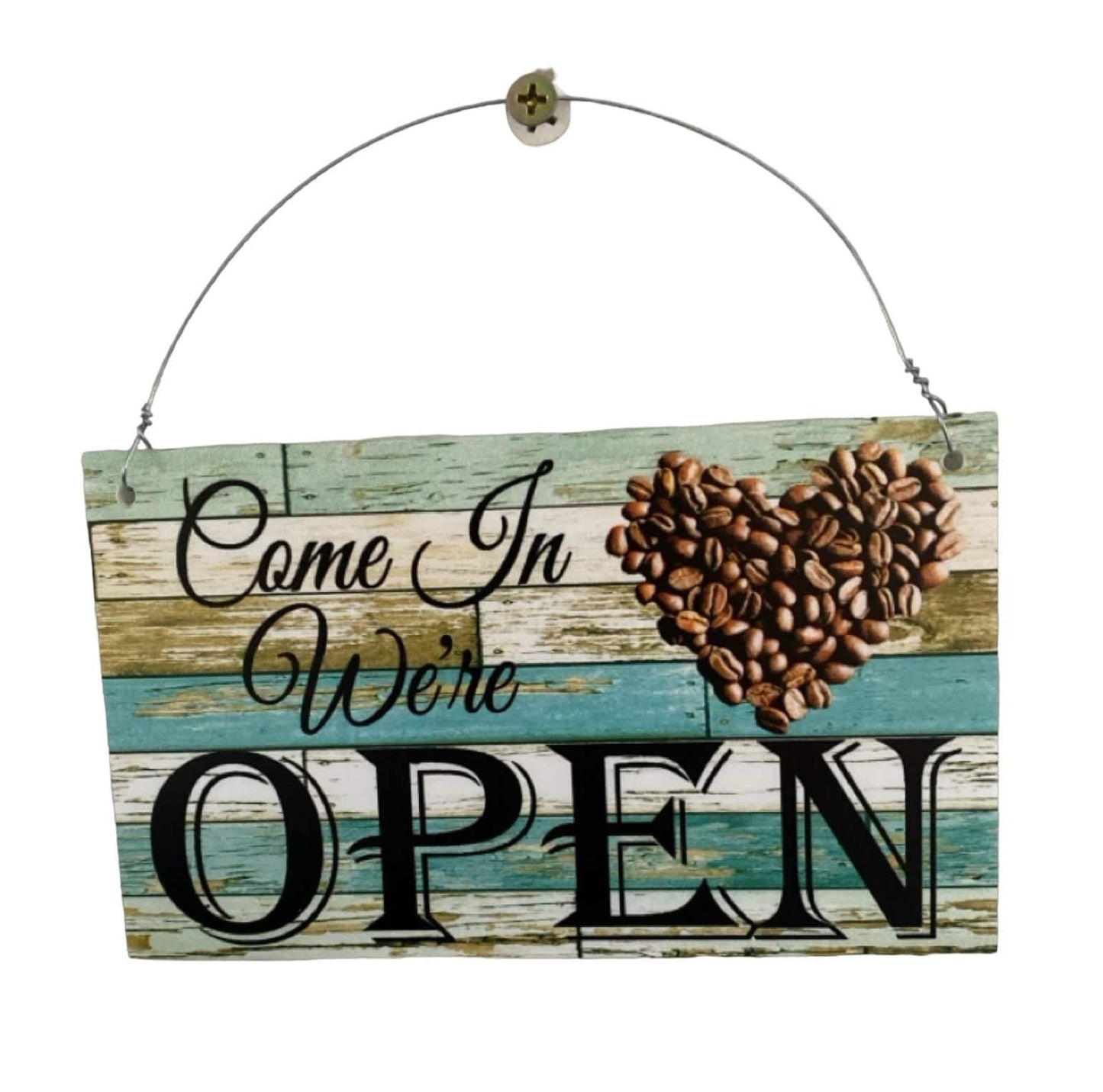 Open Closed Coffee Shop Hanging Rustic Sign - The Renmy Store Homewares & Gifts 