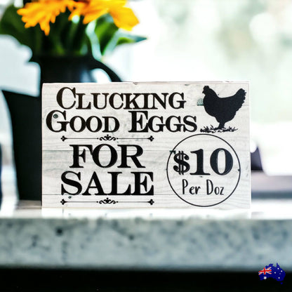 Chicken Eggs For Sale Farm Stall Custom Sign - The Renmy Store Homewares & Gifts 