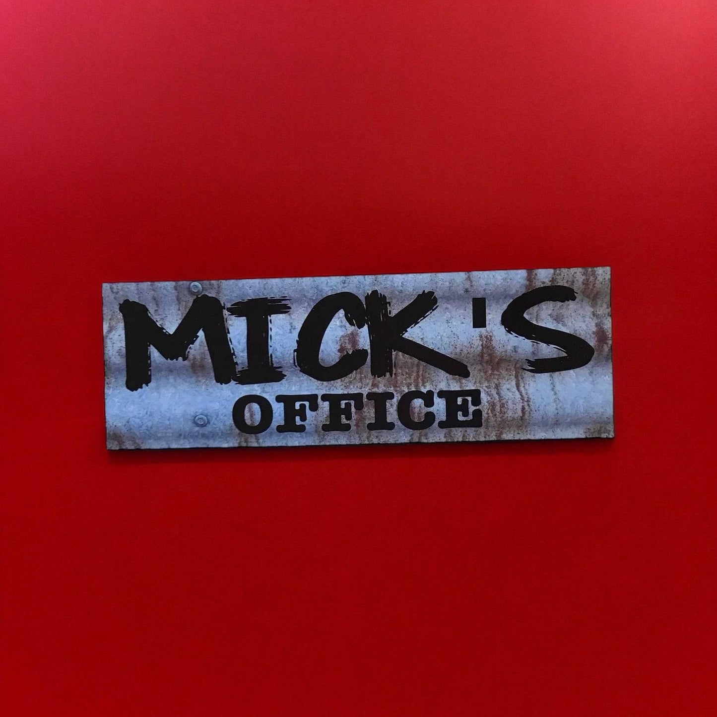 Office Door Custom Personalised Rustic Blue Sign - The Renmy Store Homewares & Gifts 