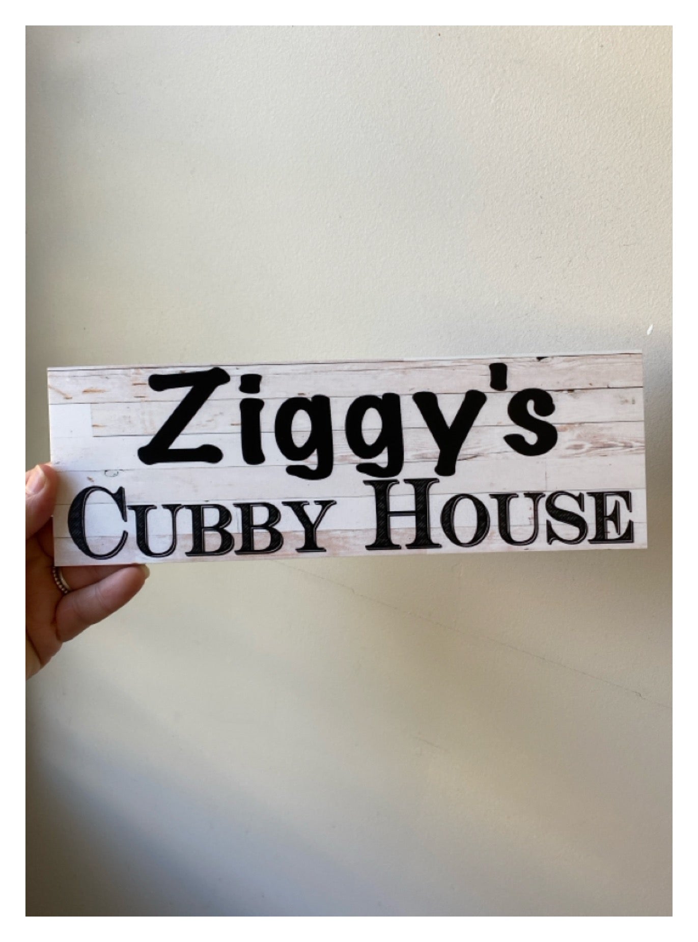 Cubby House Custom Personalised Kids Name Sign - The Renmy Store Homewares & Gifts 