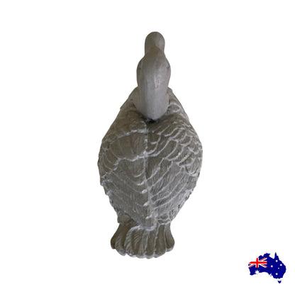 Duck Ornament Aussie Handmade Concrete Country Decor