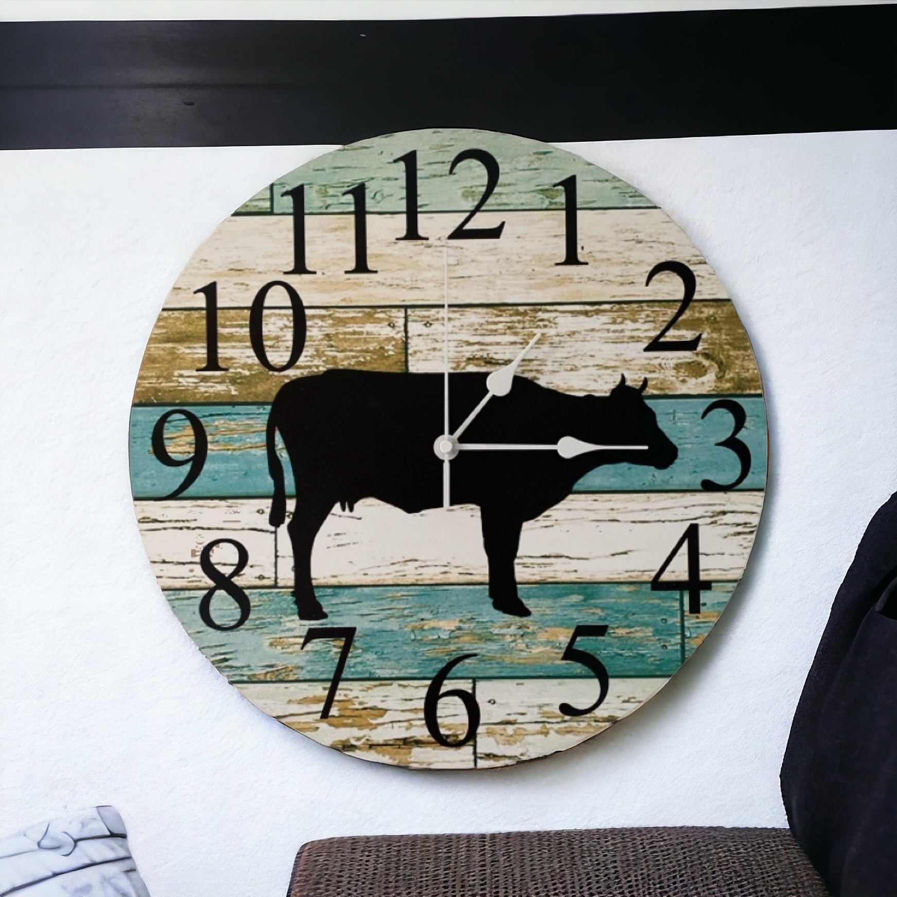 Clock Wall Cow Farmhouse Aussie Made - The Renmy Store Homewares & Gifts 