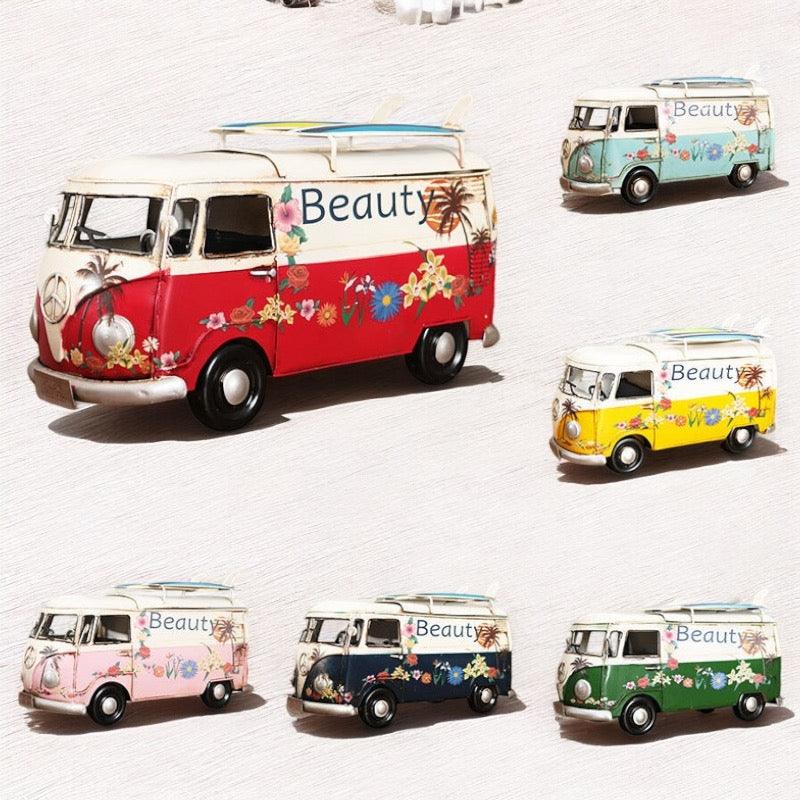 Tissue Box VW Van Coastal Beach Vibes Ornament - The Renmy Store Homewares & Gifts 