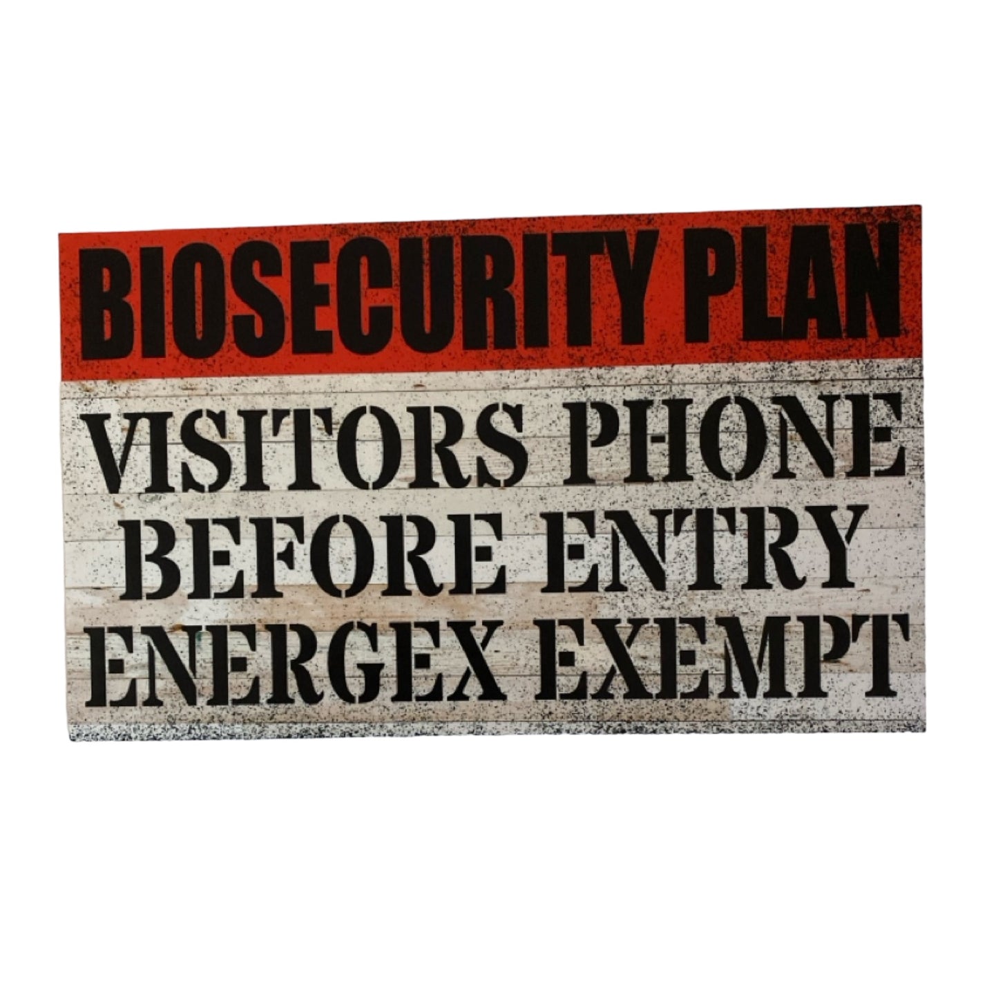 Biosecurity Plan Farm Property Sign - The Renmy Store Homewares & Gifts 