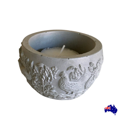 Chicken Rooster Planter Pot | Handmade Concrete Farmhouse Aussie Made Decor