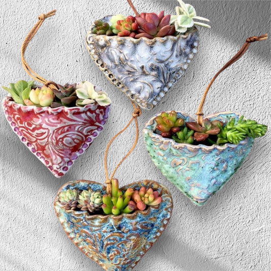 Planter Pot Hanging Succulent Heart - The Renmy Store Homewares & Gifts 