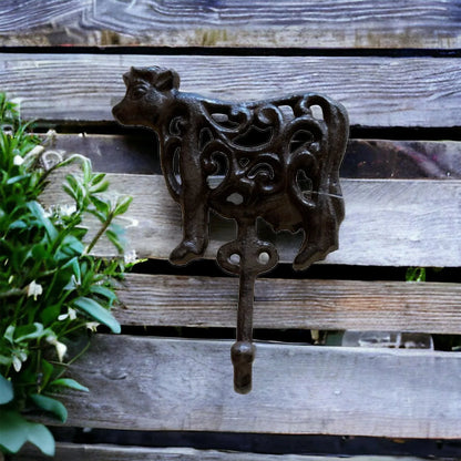 Cow Hook Rustic Cast Iron - The Renmy Store Homewares & Gifts 