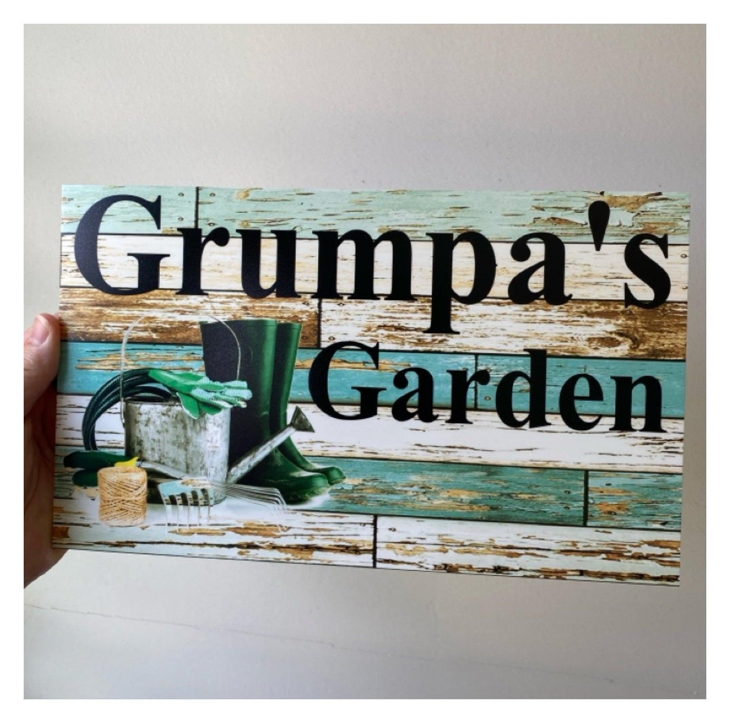 Garden Gardening Gardener Custom Personalised Sign