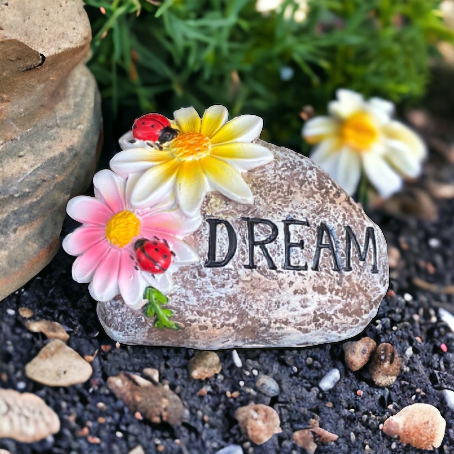 Garden Stone Rock Gardeners Dream Ornament
