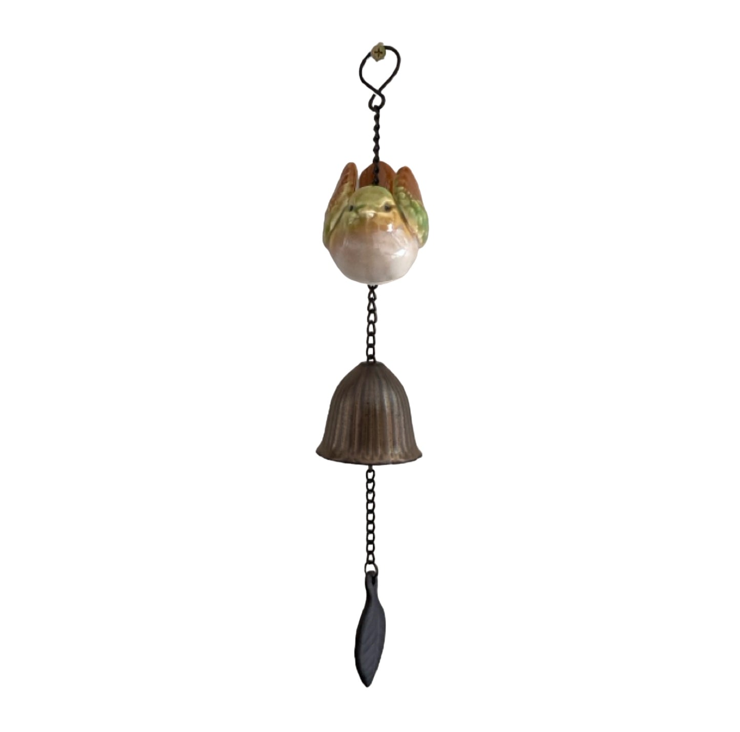 Bird Bell Ceramic Hanging Green - The Renmy Store Homewares & Gifts 