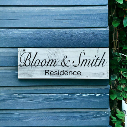 Family Residence Custom Personalised House Rustic Sign - The Renmy Store Homewares & Gifts 