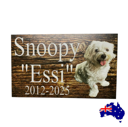 Memorial RIP Dog Cat Pets Personalised Custom Your Photo Sign