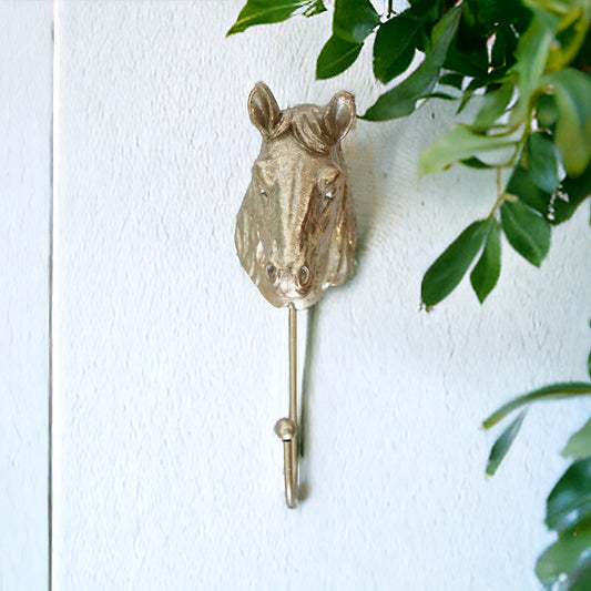 Horse Rustic Gold Hook - The Renmy Store Homewares & Gifts 