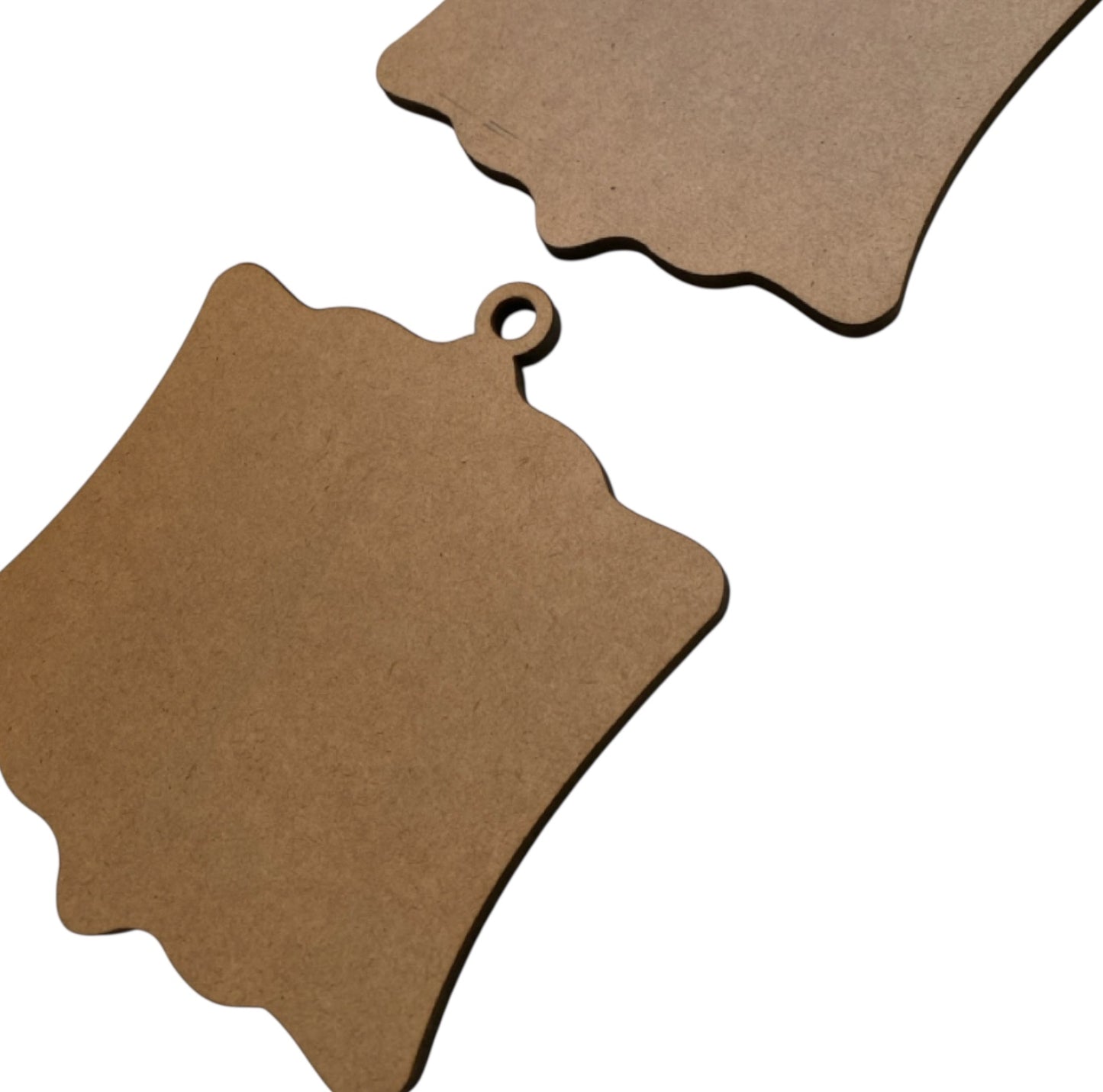 Hanging Frame Photo Sign x 2 MDF Christmas Craft Laser Cut Shape