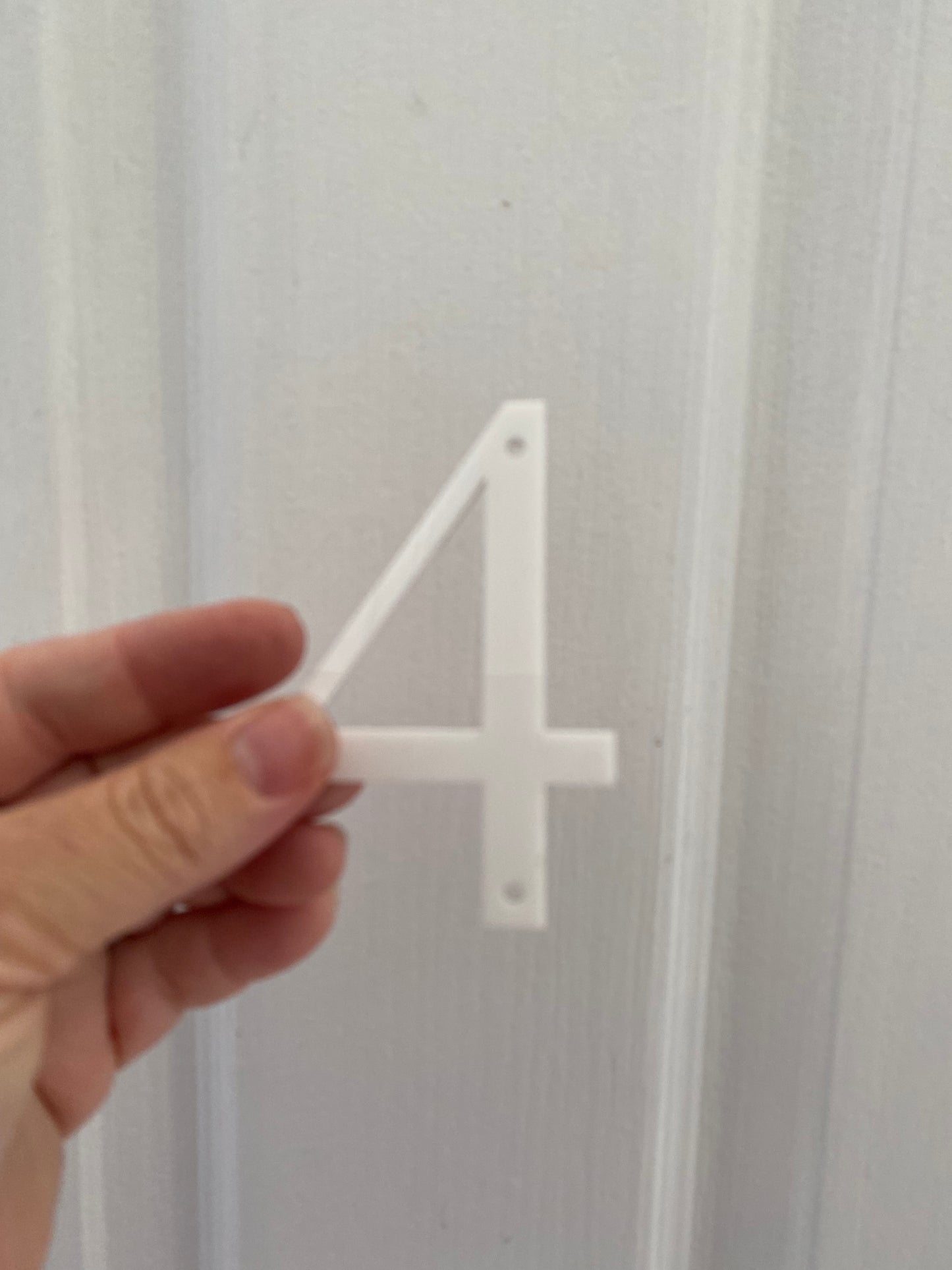 House Numbers & Letters | Acrylic Letterbox Address Signs | Black or White 85mm 8.5cm | Aussie Made