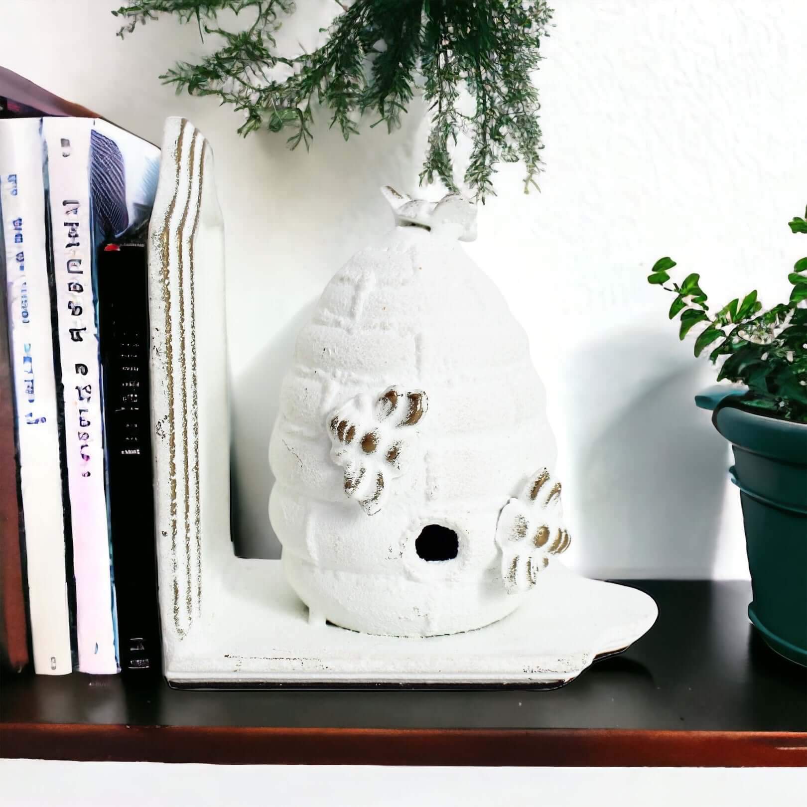 Book Ends Bookend Bee Hive Honey French - The Renmy Store Homewares & Gifts 