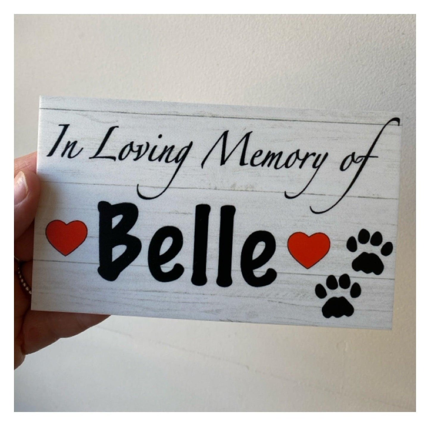 Memorial RIP Dog Cat Pets Personalised Custom Sign - The Renmy Store Homewares & Gifts 